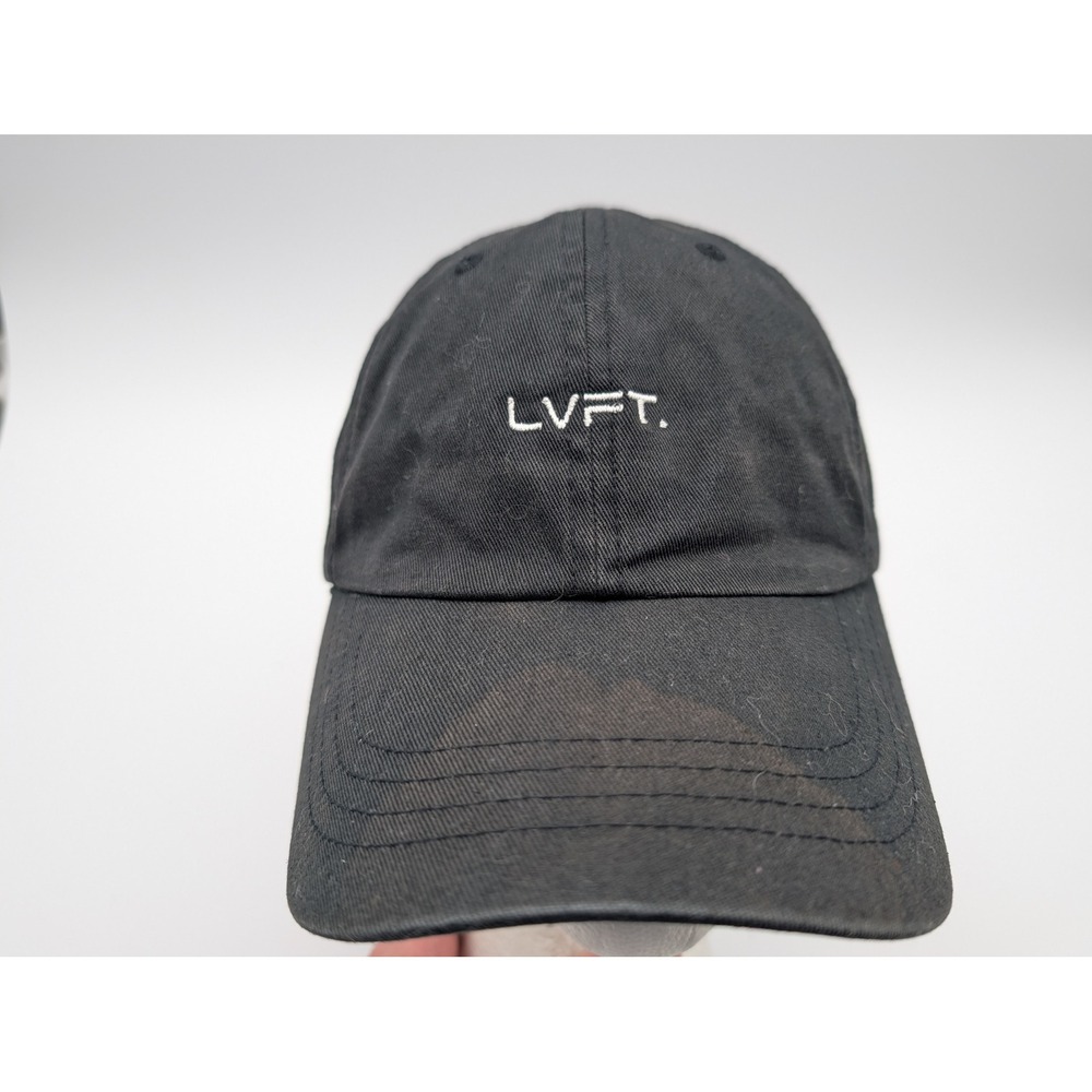 Live Fit LVFT Classic Fit Dad Hat Black Adjustable Baseball Cap Embroidered Logo